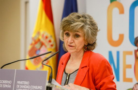 ep la ministra de sanidad consumo y binestar social en funciones maria luisa carcedo durante su