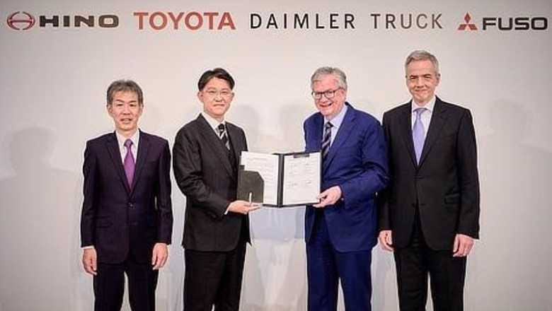 ep los representantes de daimler truck toyota y los de sus filiales mitsubishi fuso y hino en la ep los representantes de daimler truck toyota y los de sus filiales mitsubishi fuso y hino en la