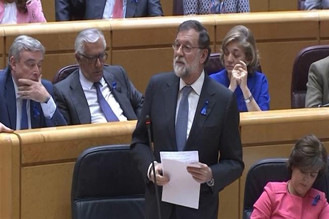 El presidente del Gobierno, Mariano Rajoy, en el Senado | EUROPA PRESS ep presidentegobierno mariano rajoy ensenado