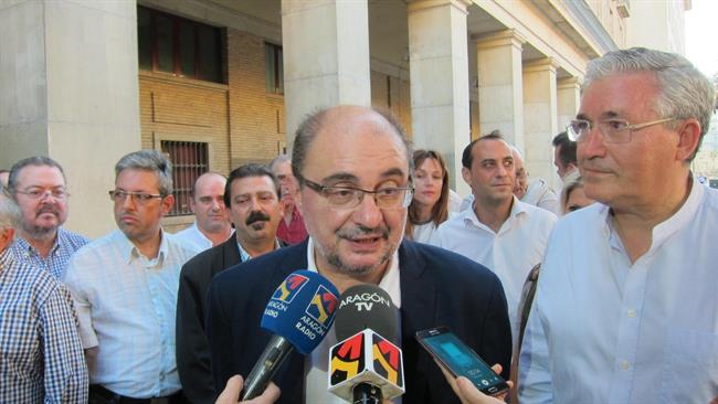 El secretario general del PSOE Aragón, Javier Lambán | EUROPA PRESS ep secretario generalpsoe aragon javier lamban 20171005200201