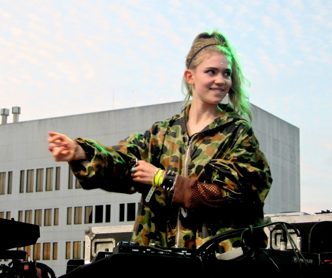 La cantante Grimes, hasta ahora pareja de Musk. grimes at sxsw 2012