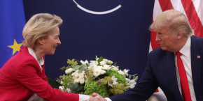 ursula von der leyen donald trump au forum economique mondial a davos en 2020 