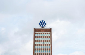 ep 19 march 2020 wolfsburg the volkswagen ag logo is on the head office building the growing danger
