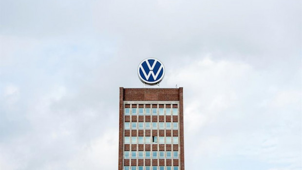 ep 19 march 2020 wolfsburg the volkswagen ag logo is on the head office building the growing danger