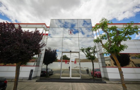 ep archivo   fachada de la sede del grupo azkoyen a 21 junio de 2024 en peralta navarra espana