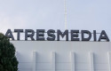 ep archivo   letras de atresmedia en lo alto de la sede del grupo de comunicacion atresmedia en san