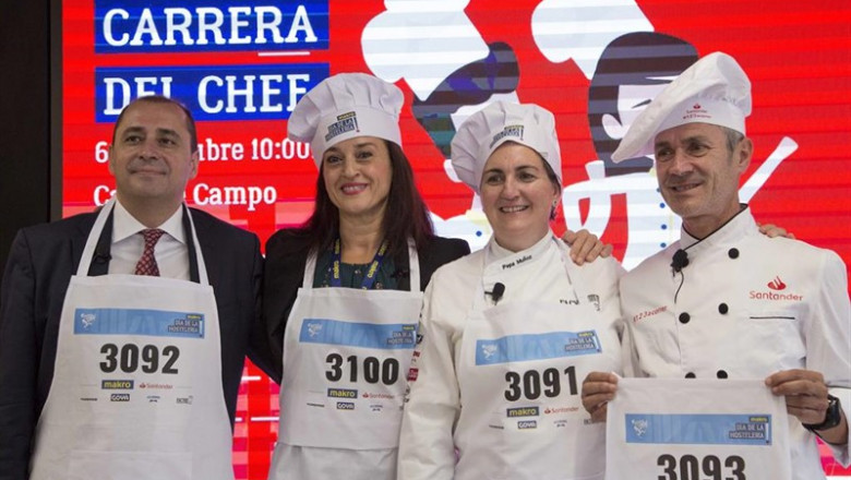 Atletismo.- Fiz correrá vestido de cocinero la I Carrera del Chef en Madrid para promover la alimentación saludable | BANCO SANTANDER ep atletismo- fiz correra vestido de cocinero la i carrera del chef en madrid para promover la