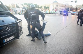 ep cargas policialesoctavo diahuelgataxistasmadrid
