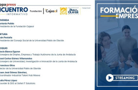 ep cartel anunciador del encuentro informativo formacion y empresa organizado por europa press
