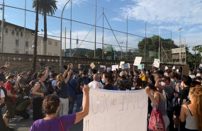 ep concentracion ante el consultado de estados unidos en barcelona por la muerte del afroamericano