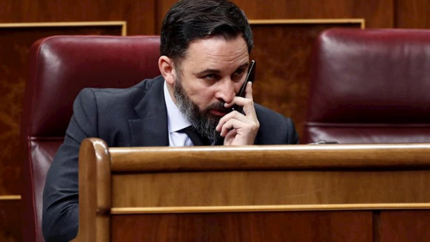 ep el lider de vox santiago abascal durante el pleno celebrado este jueves en el congreso