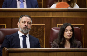 ep el lider de vox santiago abascal durante un pleno en el congreso de los diputados a 25 de junio