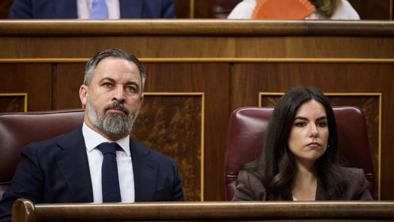 ep el lider de vox santiago abascal durante un pleno en el congreso de los diputados a 25 de junio