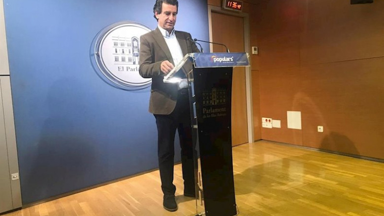 ep el lider del pp en baleares biel company en rueda de prensa