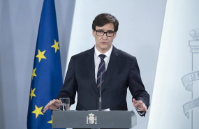 ep el ministro de sanidad salvador illa comparece en rueda de prensa en la moncloa para informar