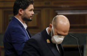 ep el portavoz parlamentario de erc gabriel rufian en el pleno del congreso