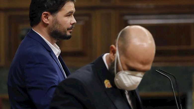 El portavoz parlamentario de ERC, Gabriel Rufián, en el pleno del Congreso | Pool ep el portavoz parlamentario de erc gabriel rufian en el pleno del congreso