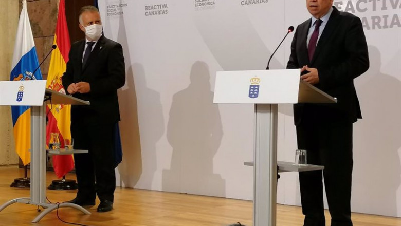 ep el presidente de canarias angel victor torres y el ministro de agricultura pesca y alimentacion