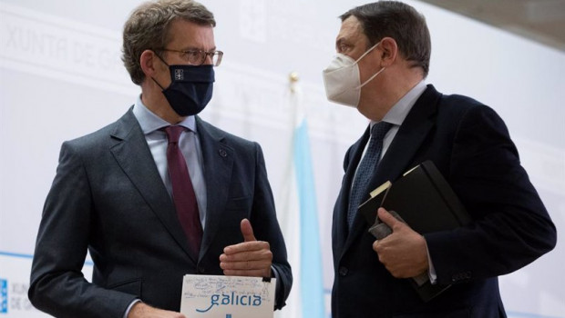 ep el presidente de la xunta alberto nunez feijoo y el ministro de agricultura pesca y alimentacion