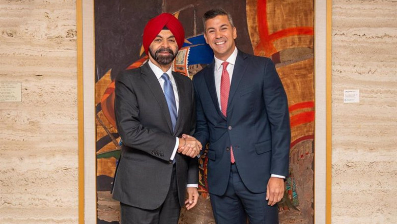 ep el presidente de paraguay santiago pena con el presidente del banco mundial ajay banga ep el presidente de paraguay santiago pena con el presidente del banco mundial ajay banga