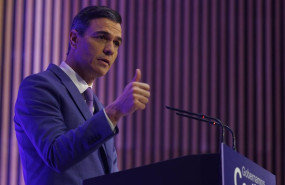 ep el presidente del gobierno de espana pedro sanchez interviene en el acto el futuro de la
