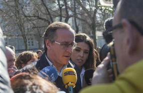 ep el presidente del partido popular del pais vasco alfonso alonso tras la ofrenda floral en