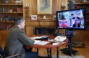 ep el rey conversa por videoconferencia con el sector agricola extremeno