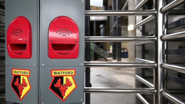 ep imagen de los tornos de entrada de vicarage road estadio del watford