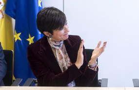 ep la ministra de vivienda y agenda urbana isabel rodriguez aplaude durante la firma del acuerdo de