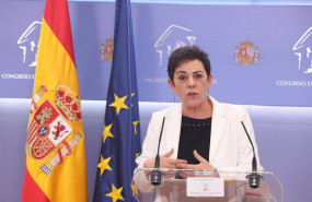 ep la portavoz parlamentaria de bildu mertxe aizpurua interviene durante la rueda de prensa