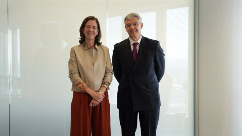 ep la presidenta de la asociacion espanola de banca aeb alejandra kindelan y el presidente de la ep la presidenta de la asociacion espanola de banca aeb alejandra kindelan y el presidente de la