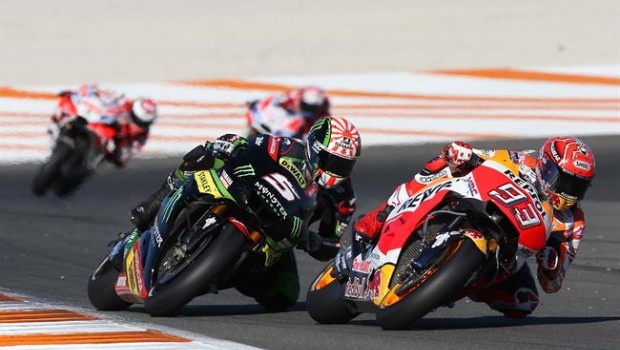 ep marc marquez repsol honda y johann zarco yamaha racing