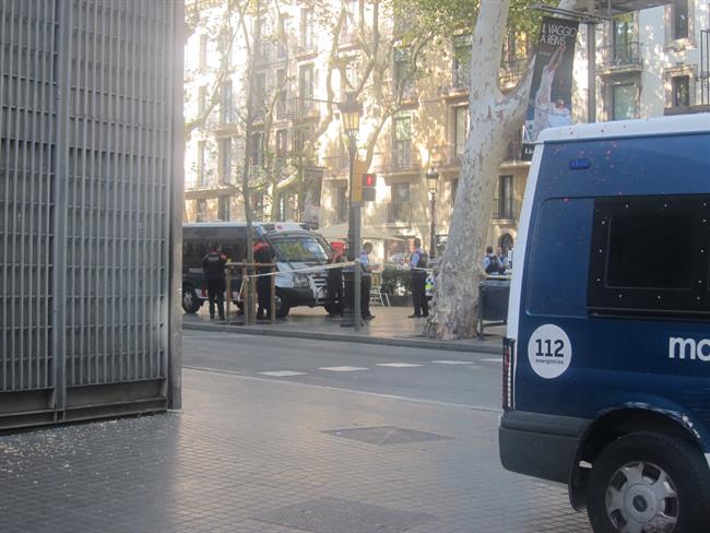 Mossos en La Rambla . | EUROPA PRESS ep mossosla rambla