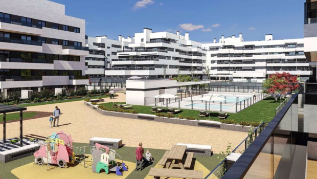 ep panoramica de las zonas comunes de la promocion btr entregada por aedas homes a nestar homes en