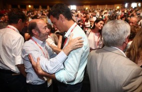 ep pedro sanchezalfredo perez rubalcaba durantecongresopsoe