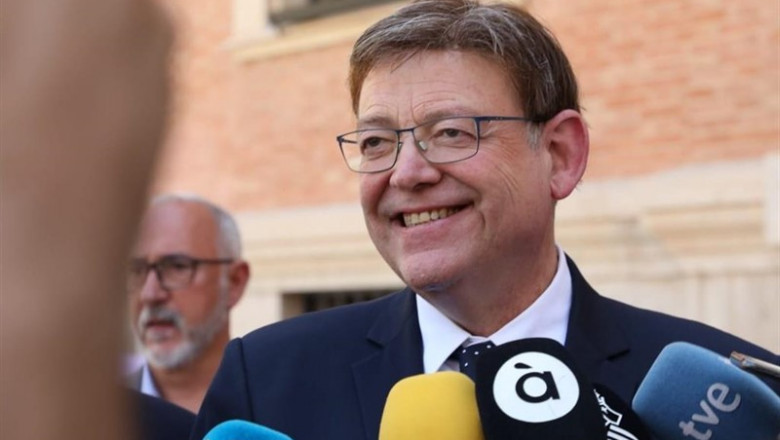 Puig atiende a los medios en Castelló | GVA ep puig atiendelos medioscastello