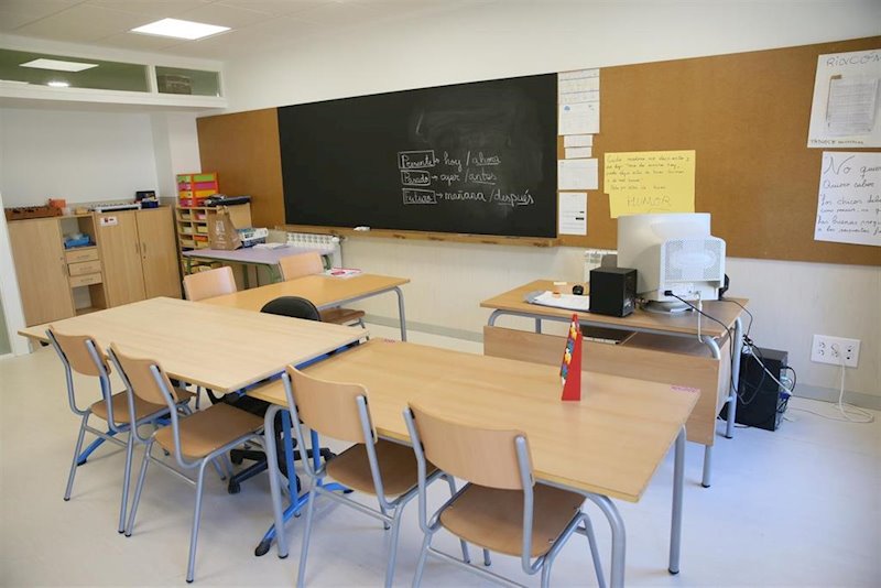 ep un aulda de un colegio