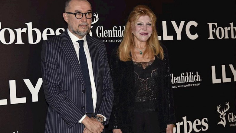 ep andres rodriguez y carmen cervera acuden a los premios forbes ceo de la decada en madrid