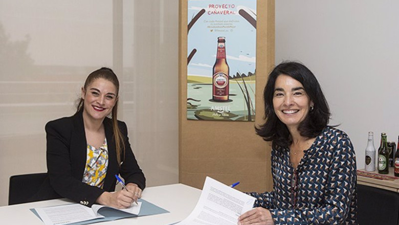 Archivo - A la izquierda, la consellera de Agricultura, Desarrollo Rural, Emergencia Climática y Transición Ecológica, Mireia Mollà. A la derecha, la directora de Relaciones Corporativas y Sostenibilidad de HEINEKEN España, Carmen Ponce | JUAN TEROL - Archivo ep archivo a la izquierda la consellera de agricultura desarrollo rural emergencia climatica y