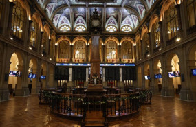ep archivo   interior del palacio de la bolsa de madrid a 23 de diciembre de 2022 en madrid espana