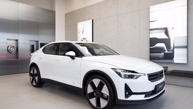 ep archivo   un polestar 2 en el space de la marca en madrid