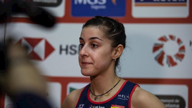 ep carolina marin durante una entrevista