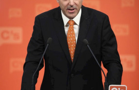 ep el militante de ciudadanos juan carlos bermejo en la rueda de prensa donde presento su
