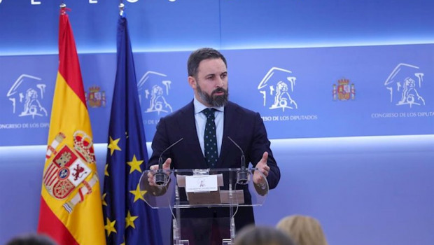 ep el presidente de vox santiago abascal en rueda de prensa