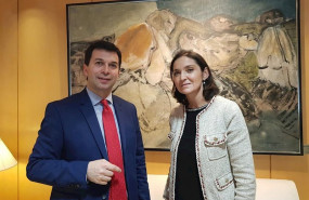 ep el secretario xeral del psdeg gonzalo caballero con la ministra de industria reyes maroto