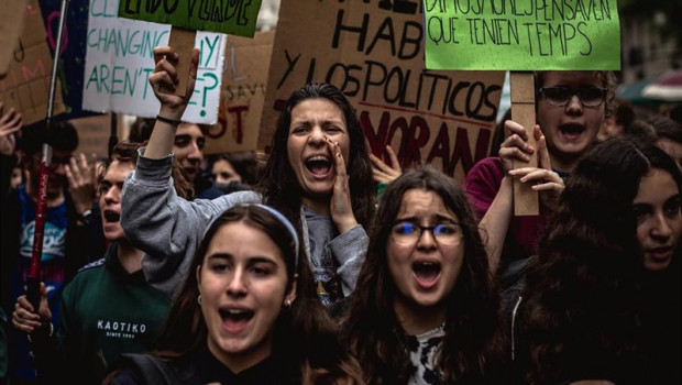 ep estudiantes durantemanifestacionclimapasado 24mayobarcelona