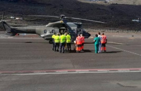 ep helicoptero del ejercito del aire que evacuo a ocho de los diecinueve supervivientes que viajaban