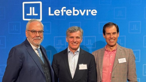 ep juan pujol presidente de lefebvre jose angel sandin ceo de lefebvre y j manuel mateo product