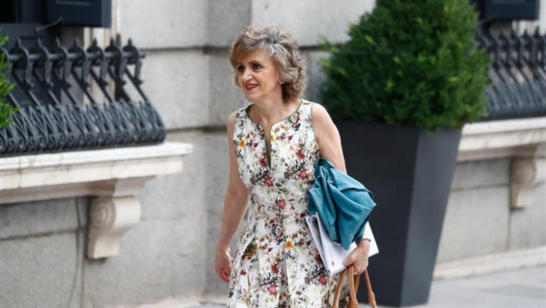 La ministra de Sanidad, Consumo y Bienestar Social en funciones, María Luisa Carcedo, a su llegada al Congreso de los Diputados para la segunda sesión del debate de investidura del candidato socialista a la Presidencia del Gobierno. | Óscar J.Barroso - Europa Press ep la ministrasanidad consumobienestar socialfunciones maria luisa carcedo allegadacongresolos diputadosla segunda sesiondebateinvestiduracandidato socialistala presidenciagobierno