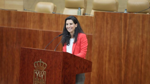 ep la portavoz en la asamblea del grupo parlamentario vox rocio monasterio durante su intervencion